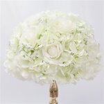 100 cm - blanc 35cm - arrangement de roses artificielles gypsophila dcoration idale pour boule de fleur ...