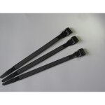 100 colliers de serrage avec pince - 180 x 9 - noir