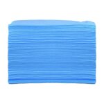 100x drap de lit jetable souple impermable pour salon spa bleu avec trou bleu avec trou