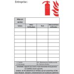 �tiquettes de maintenance - anaf - extincteur ref: etm1 - vinyle adh�sif permanent - blanc - 70 x 100 ...