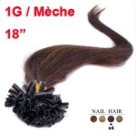 100 extensions cheveux pose à chaud kératine 18 châtain clair 1g / mèche 100 extensions cheveux pose à chaud kératine 18 châtain clair 1g / mèche