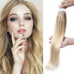 100 extensions cheveux pose � froid easy loop blond sabl� 20 0. 5g