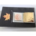 100 feuilles dor 24 carats dans la base 100% authentique taille 20 mm x 20 mm