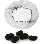 100 filets invisibles pour cheveux - bords lastiques - noir