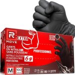 100 gants noir nitrile 6 grammes extra resistants 60% Épais doigt que 35 gr sans poudre latex mécaniciens ... 100 gants noir nitrile 6 grammes extra resistants 60% Épais doigt que 35 gr sans poudre latex mécaniciens ...