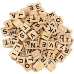100 lettres scrabble bois pour cadre mariage art mural - lettres al�atoires - diy d�co label