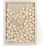Cadre à messages - graine créative - 100 coeurs bois - 30x42cm - bois naturel Cadre à messages - graine créative - 100 coeurs bois - 30x42cm - bois naturel