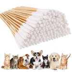 100 pc petits chiens coton tigelong coton tige animaux coton tige pour nettoyage et lhygine des oreilles ...