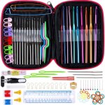 100 pcs accessoires ncessaires  tricoter 22pcs crochets de tricot aluminium assortiment de crochets ...