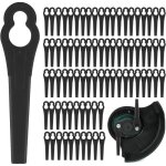 100 pcs lames en plastique de rechange tondeuse � gazon en plastique lames lame coupe bordure pour jardin ...