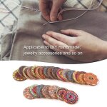 100 pcs motif mixte boutons en bois vintage avec 2 trous pour diy couture artisanat dcoratif hb010