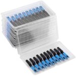 100 pi�ces adaptateur de connecteur connecteur de fibre optique int�gr� sc adaptateur de connexion de ...