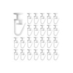 100 pièces glisseur pour rail rideau glisseurs de rideau glisseurs pour rail à rideaux crochets à clapser ... 100 pièces glisseur pour rail rideau glisseurs de rideau glisseurs pour rail à rideaux crochets à clapser ...