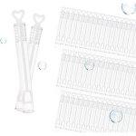 100 pices de mariage savon bulle bouteille portable tube  essai soufflant incassable en plein air jouets ...