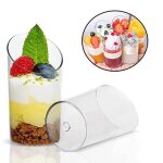 100 pices mini verrines  dessert coudes annefly 75ml gobelets  dessert ronds en plastique coupe apritif ...