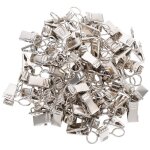 100 pinces rideaux fer nickel�e petites + anneaux - d�coration int�rieure - chambre / salle � manger ...