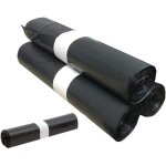 100 sacs poubelle grande capacit 50l - lien coulissants ultra rsistant anti - fuites noir opaque - ...
