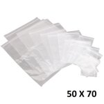100x sachet zip plastique 50x70mm 5x7cm transparent pochon pochette 50u