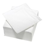 Serviettes en papier - 100 unit�s - blanc - 38x38cm