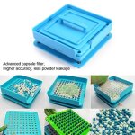 100 trous (0#) manuel capsules machine de remplissage porte - capsule pour la taille de g�lules vides ...