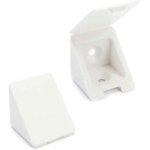 100 x equerre dangle / connecteurs de meubles / �querre �tag�re bt1 2 trous couleur : blanc mati�re : ...
