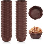 1000 caissettes en papier pour muffinsmini moules  muffins en papier marron pour petits cupcakes pour ...