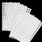 1008 pcs scratch autocollant rond 504 paires 10mm pastille scratch autocollant crochets et boucles blanc ...