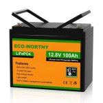 100ah 12v 1. 2kwh batterie lithium bluetooth batterie lifepo4 pour la roue de puissancecamping - car