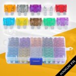 100p / boite fusible plomb standard 2a - 35a plaquette lame kit pour voiture moto m haixun fr