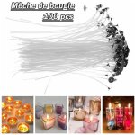 100pcs 10cm m�che de bougie coton m�ches pr� cir� m�ches bougies cir� pour la fabrication bougie