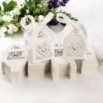 100pcs boîte à dragées bonbonnière cage avec ruban vigne coeur carte ivoire nacré pour mariage. taille: ... 100pcs boîte à dragées bonbonnière cage avec ruban vigne coeur carte ivoire nacré pour mariage. taille: ...