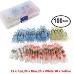 100pcs cosses electriques souder gaine thermorétractable terminaux cuivre electrique souder joint fil ... 100pcs cosses electriques souder gaine thermorétractable terminaux cuivre electrique souder joint fil ...