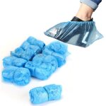 100pcs couvre chaussure jetable tapis protecteur couvre - plancher bleu nettoyage