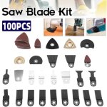 100pcs lame de scie multifonction outil oscillant lames scie oscillant multi outil accessoires kit maison ...