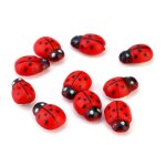 100pcs / sac animal en bois coccinelle �ponge d�coration de la maison sticker mural artisanat pour enfants ...