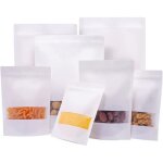 100pcs sachet kraft alimentairepochette kraftpochon kraft zip pour noixbonbonsgrains de cafécéréales ... 100pcs sachet kraft alimentairepochette kraftpochon kraft zip pour noixbonbonsgrains de cafécéréales ...