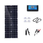 100w panneau solaire 18v double dc usb monocristaline flexible chargeur