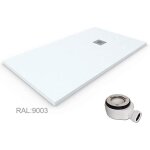 100x160 cm receveur de douche mod�le extraplat blanc ral. 9003