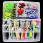 101pcs leurres de pche outil mixte appts durs souple popper crankbait vib flottant crochets accessoires ...