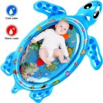 102 * 82cm tapis deau matelas sol gonflable jouet bb ducatif en forme tortue bleu