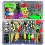 Kit de leurres de p�che - 106 pi�ces - spinnerbaits - leurres souples - jigs et crochets inclus