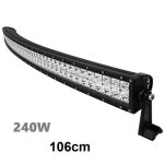 106cm 240w led barre de travail rampe incurv� spot tout - terrain jeep 4x4 suv atv