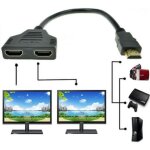 1080p port hdmi m�le � 2 femelle 1 en 2 sortie splitter c�ble adaptateur convertisseur ke5e0