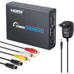 1080p rca convertisseur s - vido vers hdmi avec alimentation adaptateur 3rca av cvbs composite s - vido ...