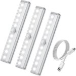Lampe dtecteur de mouvement - 10led - usb rechargeable - 200 lumen - 500mah - intrieur