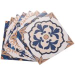 10pcs autocollants de tuile de style marocain autocollants muraux imperm�ables salle de bain art decor ...