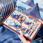 10pcs - b - coffret cadeau de maquillage crme bb rouge  lvres eyeliner fard  barrage crayon  barrage ...