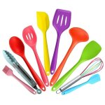 10pcs cuisine ustensiles de cuisson batteur spatule pelle cuill�re pelle multicolore