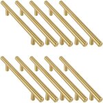 10pcs en dor� acier inoxydable poign�e de meuble cuisine dor� - poign�e de porte cuisine dor�e poign�e ...