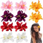 10pcs hawaii fleur pince cheveux femme été barrette cheveux fleur fille orchidées doubles pince à cheveux ... 10pcs hawaii fleur pince cheveux femme été barrette cheveux fleur fille orchidées doubles pince à cheveux ...